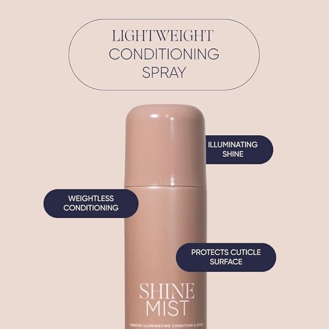 NAK Signature Shine Mist 150ml - Heat Protectant Hair Gloss & Smoothing Spray for All Hair Types with Dimethicone & Tri-Siloxane