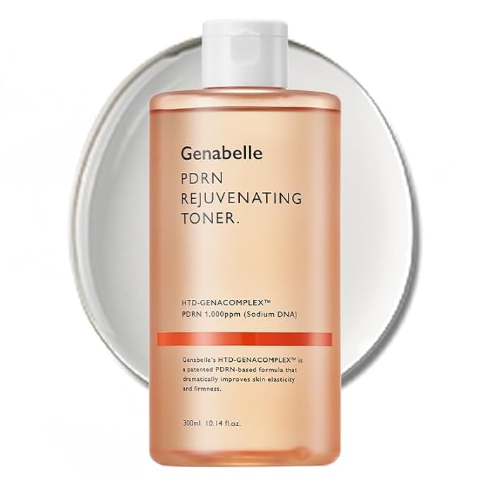 Genabelle PDRN Rejuvenating Toner - Deep Hydration & Skin Barrier Support with PDRN, Panthenol, Hyaluronic Acid - Soft & Glowing Skin - Glass Skin - 10.14 fl.oz/300ml