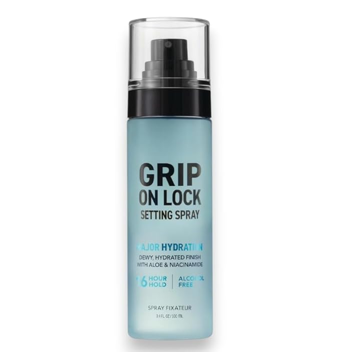 Hard Cand-y Grip On Lock Setting Spray, Alcohol-Free, 16 Hour Hold, Dewy Finish, Hydrating