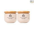 Pacha Soap Co. Whipped Cleansing Scrub, Amber & Santal - Premium, Handcrafted, Exfoliating Soap Scrub with Pumice for Face & Body, Soothing Essential Oils, Clean Ingredients 2-Pack (15 oz Each)