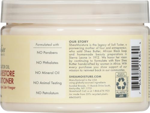Shea Moisture Jamaican Black Castor Oil Leave In Conditioner 100% Pure Jamaican Black Castor Oil For Damaged Hair to Soften and Detangle Hair 11.5 oz (Pack of 12)