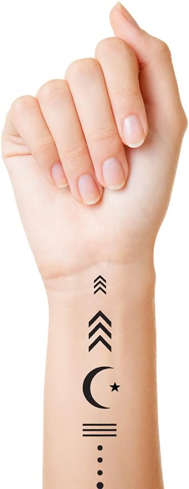 Stencil1FX - Tattoo Marks Makeup Stencil - for Costumes, Dress Up, Halloween, Cosplay, Face Painting, Raves, Festivals, Parades, Parties