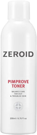 ZEROID | Pimprove Facial Toner | Skin Barrier with Hyaluronic Acid & Ceramide | pH Balanced Face Toner for Oily & Sensitive Skin | Korean Skincare | Facial Deep Hydrating | 6.76 fl oz (200ml)