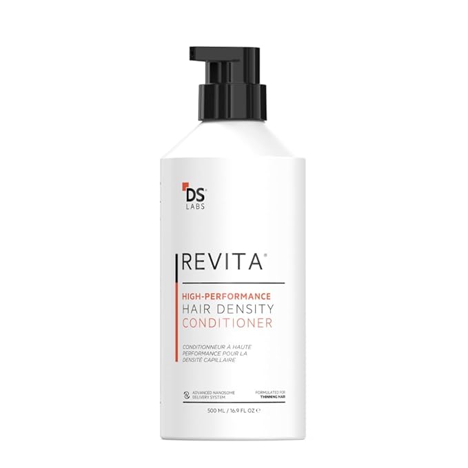DS Labs For Men & Women Revita Conditioner - Scalp Refreshing Hydration for Fuller Looking, Weightless Hydration, Caffeine, Turmeric, Sulfate & Silicone Free, Color Safe, 500 mL
