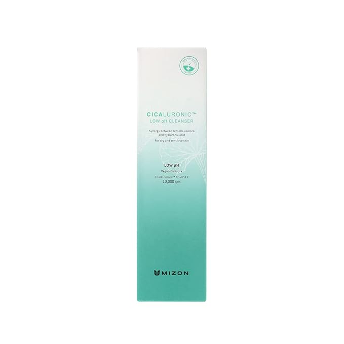 MIZON Cicaluronic Low pH Cleanser with Centella Asiatica Hyaluronic Acid BHA Sebum Care Blemish Care Dead Skin Cell Removal Korean Skincare (120ml/4.05fl oz)