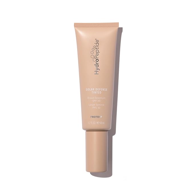 HydroPeptide Solar Defense Tinted Moisturizer with Sunscreen, SPF 30 Face Antioxidant 1.7 Ounce