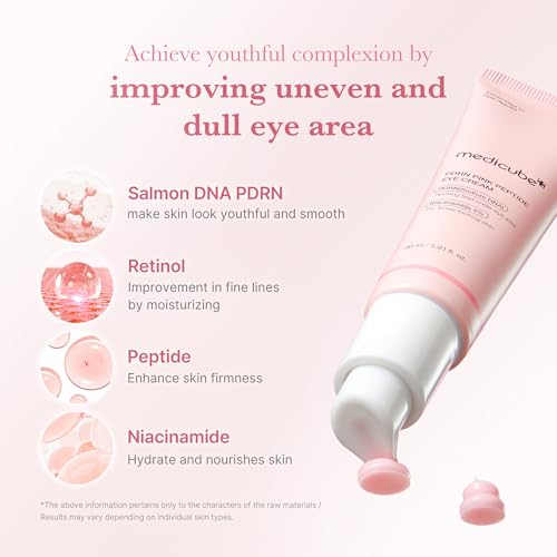 medicube Eye Serum Duo for Firmer-Looking Skin: PDRN Peptide Serum and Deep Reviving Peptide Eye Cream | Korean Skincare, Gifts for Women, Skin Care Set