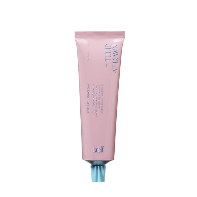 Koelf Perfumed Hand Cream No.3 Tulip At Dawn 50ml (1.69 fl. oz.) - Hand Moisturizer for Dry Skin with Shea Butter, Panthenol, Tulip Scented Deep Nourishing Hand Cream