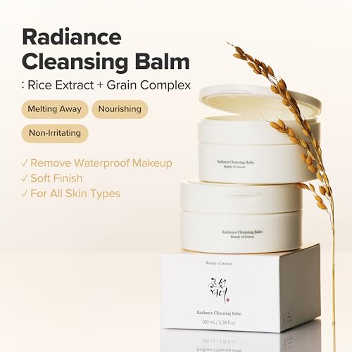 Beauty of Joseon Radiance Cleansing Balm (100ml, 3.38 fl.oz.) with Glow Serum Propolis and Niacinamide (30ml, 1.01 fl.oz.), Korean Skincare