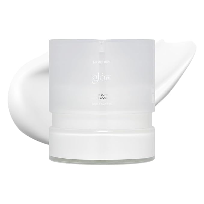 glow aloe barrier support moisturizer,face moisturizer, korean skin care, soothing & hydrating, fortified with ceramide np and niacinamide, enriched with aloe vera leaf water, 1.69 fl oz