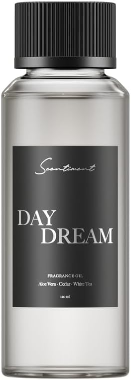Scentiment Day Dream Diffuser Oil – Aloe Vera, Cedar, White Tea Scent for Diffusers, Fragrance Oil – 4.06 fl oz (120 mL)