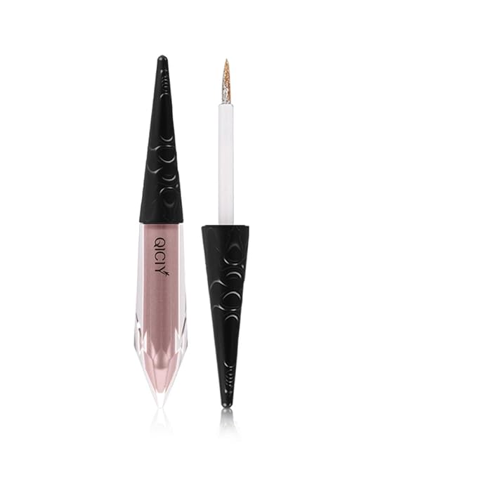 2-in-1 Liquid Glitter Eyeliner & Shimmer Eyeshadow, Waterproof Metallic Eye Makeup with Flexible Brush Tip, Easy to Color, High Pigment Long Lasting Sparkle All-Day (Mermaid)