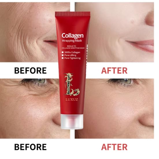 Luxuz Korean Collagen Wrapping & Infusion Peel-Off Mask – Hydrating, Firming, Pore Tightening & Elasticity Boost – Korean Glass Skin Glow – Anti-Aging Collagen Face Mask 70ml
