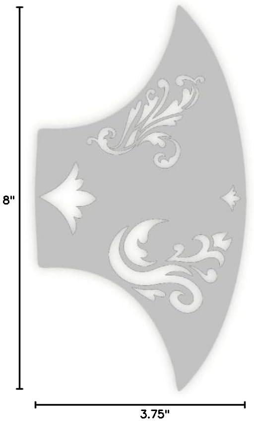 Stencil1FX Flourishes 1 Eyes Makeup Stencil - Fairy Renaissance Elven Princess - Makeup Stencil for Costumes, Dress Up, Halloween, Cosplay, Face Painting, Raves, Festivals, Parades, Parties