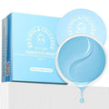 Under Eye Patches for Dark Circles & Puffy Eyes-60 Hydrogel Eye Mask Patches with Caffeine, Collagen, Hyaluronic Acid- Anti Wrinkle Smile Line Patches, Self Care Gifts for Women,Sky Blue