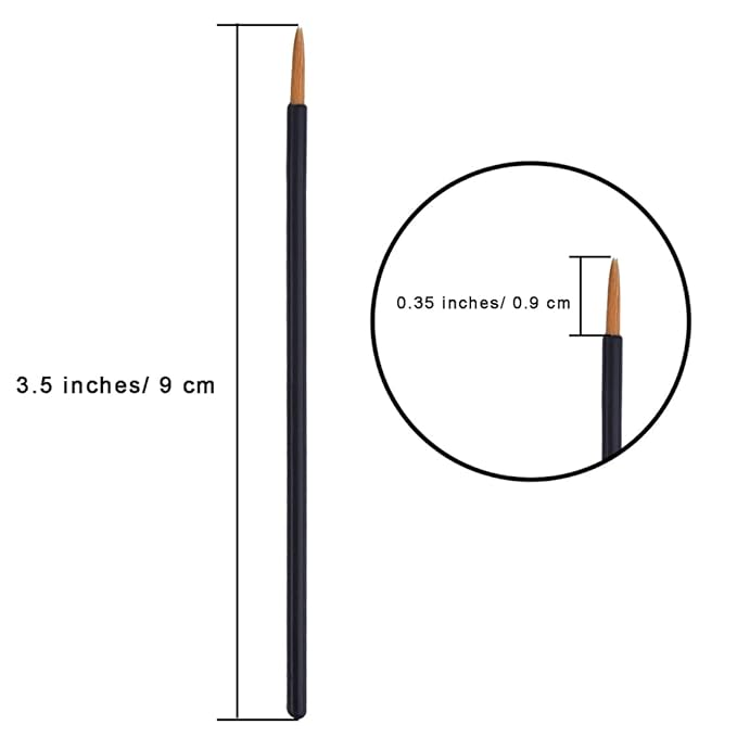 eBoot 100 Pack Disposable Eyeliner Brush Eyelash Serum Brushes Eyeshadow Applicator Eye Lash Wands Makeup Tool