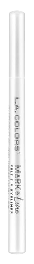 L.A. COLORS Mark & Line Felt Tip Eyeliner, Snow White CLE829