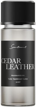 Scentiment Diffuser Oil – Cedar Leather | Warm Woody Fragrance with Notes of Leather, Cedarwood, Amber & Soft Vanilla | for Cold Air Diffusers - 0.68 fl oz (20 mL)