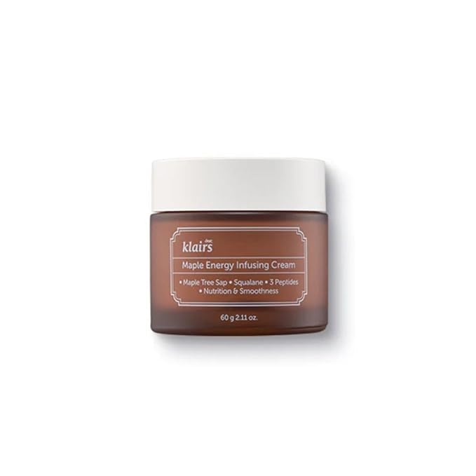 DearKlairs Maple Energy Infusing Cream 60g, Anti-Aging, Firming Korean Skincare, Peptide, Skin Barrier, Repair, moisturizing and hydrating, For Dry Skin