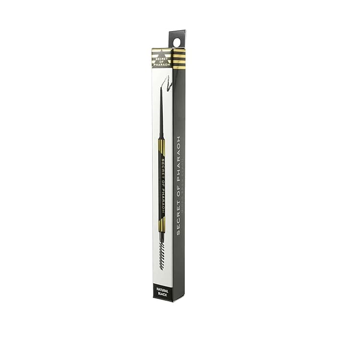 EBIN NEW YORK Micro Brow Pencil Natural Black | Ultra-Thin Tip for Precise Hair-Like Strokes | Defines Brows | Soft Smudging Brush | Water-Resistant & Cruelty-Free
