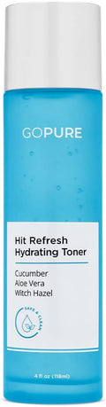 goPure Hit Refresh Hydrating Toner – Routine Prep Step, Visibly hydrates, Supports a Balanced pH, visibly clarifies pores, removes Excess Oil & impurities, Great for All Skin Types