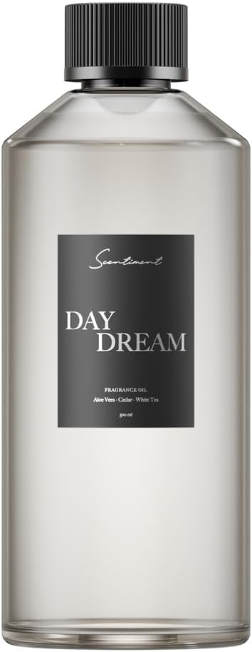 Scentiment Day Dream Diffuser Oil – Aloe Vera, Cedar, White Tea Scent for Diffusers, Fragrance Oil – 16.91 fl oz (500 mL)