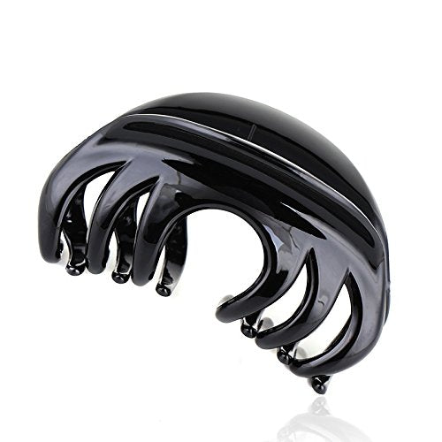 Premium Hair Claw Clips For Thick Hair, Strong Holding Power Claw Hair Clamps Delicate Hair Grip for Women and Girls (Black-1 pcs)