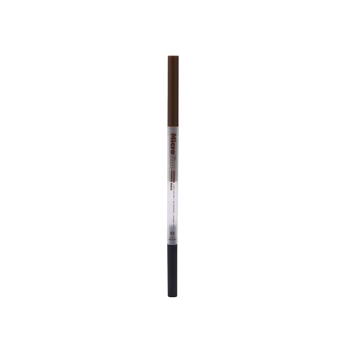 MicroFine Precision Brow Pencil, Ultra-Fine 1.2mm Tip, Buildable Natural Color, Smudge-Resistant Long-Wear, Vegan & Cruelty-Free Brow Definer (02 Soft Brown, 0.0016 oz/45mg（pack of 1）)