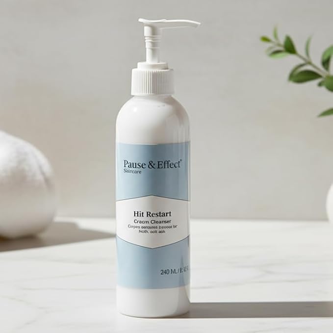Pause & Effect Gentle Enzyme Cleanser for Menopausal Skin, Removes Makeup and Sunscreen, Hydrating Face Wash with Green Tea Antioxidants for Sensitive or Dry Skin