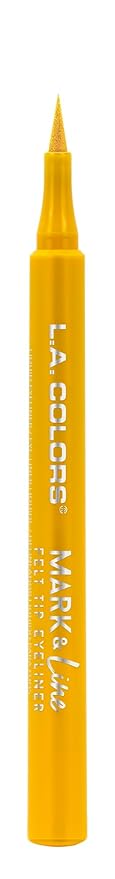 L.A. COLORS Mark & Line Felt Tip Eyeliner, Buttercup CLE828