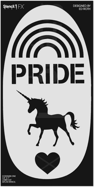 Stencil1 - Pride Makeup Stencil Durable Quality Reusable Stencils for Costumes, Dress Up, Halloween, Cosplay, Face Painting, Raves, Festivals