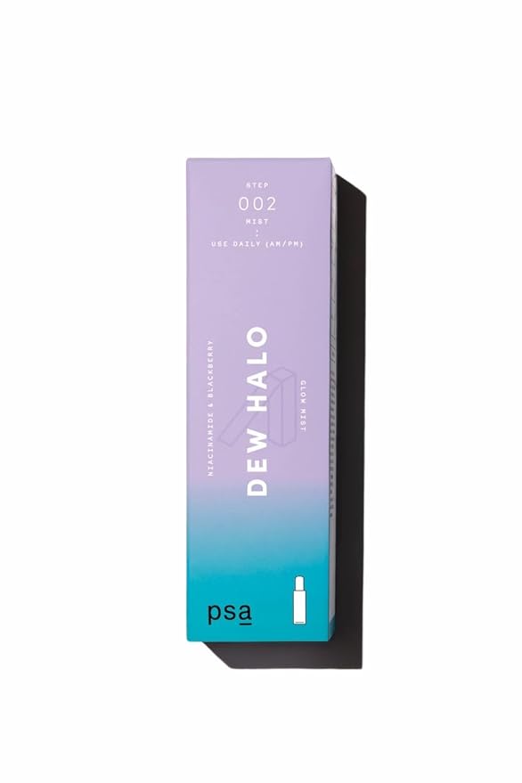 PSA - DEW HALO Niacinamide Glow Mist | Beta Glucan, Amino Acids + Zinc PCA | Suitable for All Skin Types (1.7 oz | 50 mL)