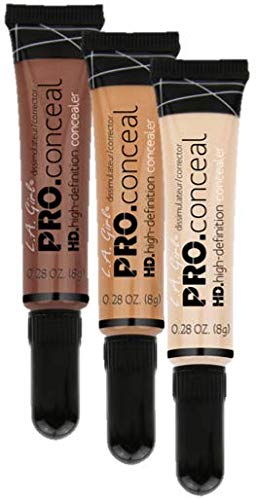 L.A. Girl Hd Pro Conceal, Buff, 0.28 Oz (Pack of 3)