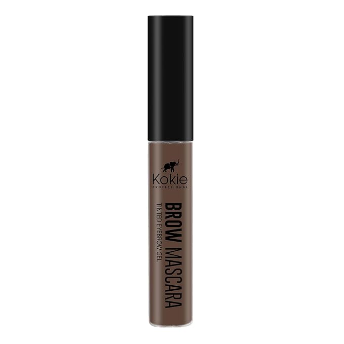 Kokie Cosmetics Brow Mascara, Medium Brown, 0.13 Ounce