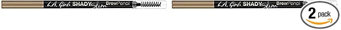 L.A. Girl Shady Slim Brow Pencil, Blonde GB351 (Pack of 2)