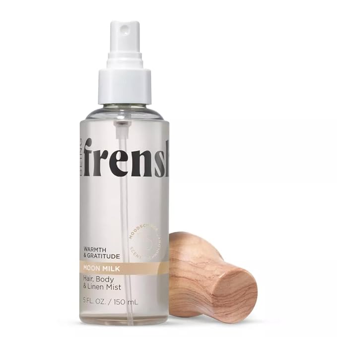 Being Frenshe Moon Milk HAIR AND BODY LINEN MIST 5 fl oz | Comes with the Makeup Remover Pads Gift
