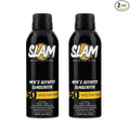 SLAM Men’s Sunscreen SPF 50 Spray - Broad Spectrum UVA/UVB Protection - Non-Greasy & No Harsh Chemicals - MysteryMan Sandalwood Tonka Bean Sage Cologne Scented - 2 Pack
