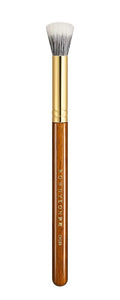 Desert Oak Series Dual Wool Blush Brush - Flat Top Goat Hair for Diffused Powder & Cream Blush, Seamless Blending, Bubinga Handle (CM 188)