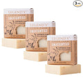 Legend's Creek Farm Goat Milk Soap - Cleansing Moisturizing Bar for Hands and Body - 5 Oz Creamy Lather, Nourishing, Gentle Natural Soap for Sensitive Skin, Handmade in USA (Unscented, Pack of 3)