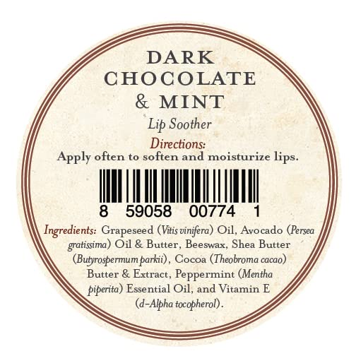 Three Sisters Apothecary Lip Soothers (Dark Chocolate & Mint)