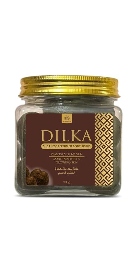 DILKA Sudanese Perfumed Body Scrub 200g / Removes Dead Skin & Makes Smooth Glowing Skin Pack Of 1