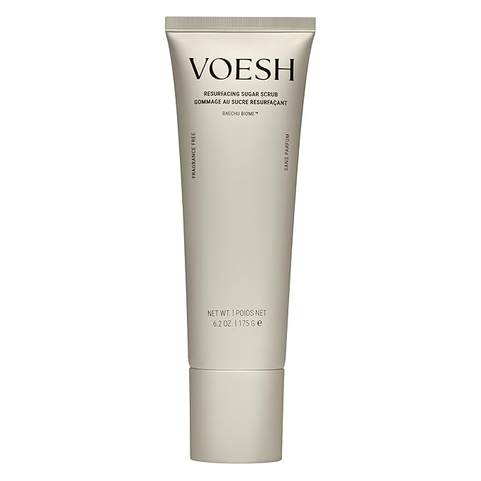 VOESH Resurfacing Sugar Scrub - Fragrance-Free, Sugar Body Scrub, K-Beauty Korean Skincare for the Body