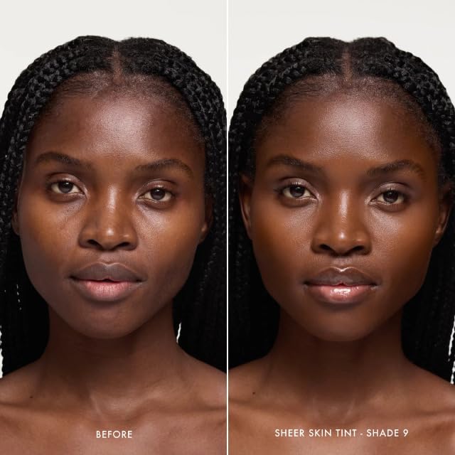 Summer Fridays Sheer Skin Tint with Hyaluronic Acid, Diminishes Uneven Tone, Sheer to Light Coverage, Shade 9, Rich Deep with Neutral Cool Undertones (1 Fl Oz)