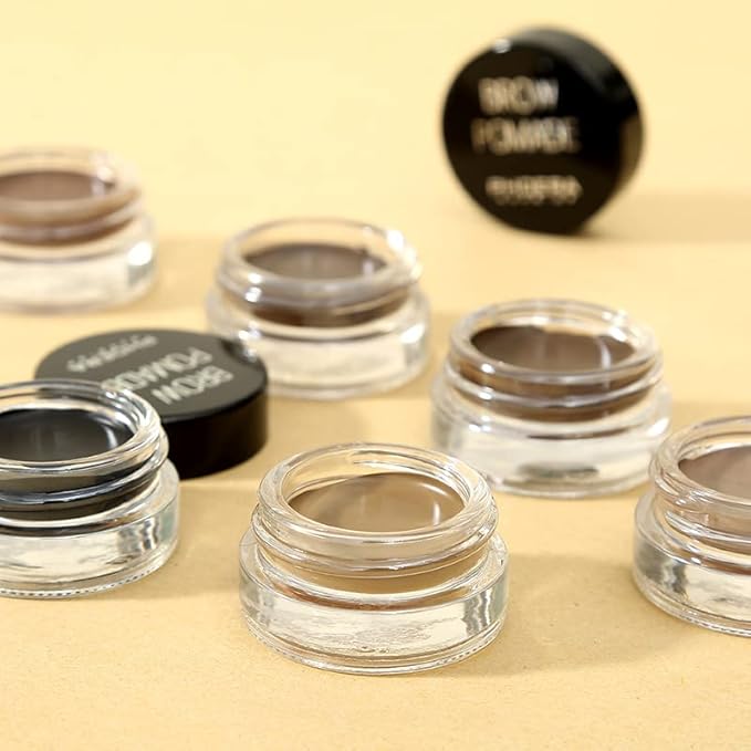 Eyebrow Pomade,Gel Professional Makeup Eyebrow Color,Matte Waterproof Brow Pomade For Long-Lasting Results,Vegan, Cruelty-Free Eyebrow Color that Fills and Shapes Brows(5#Dark Brown)