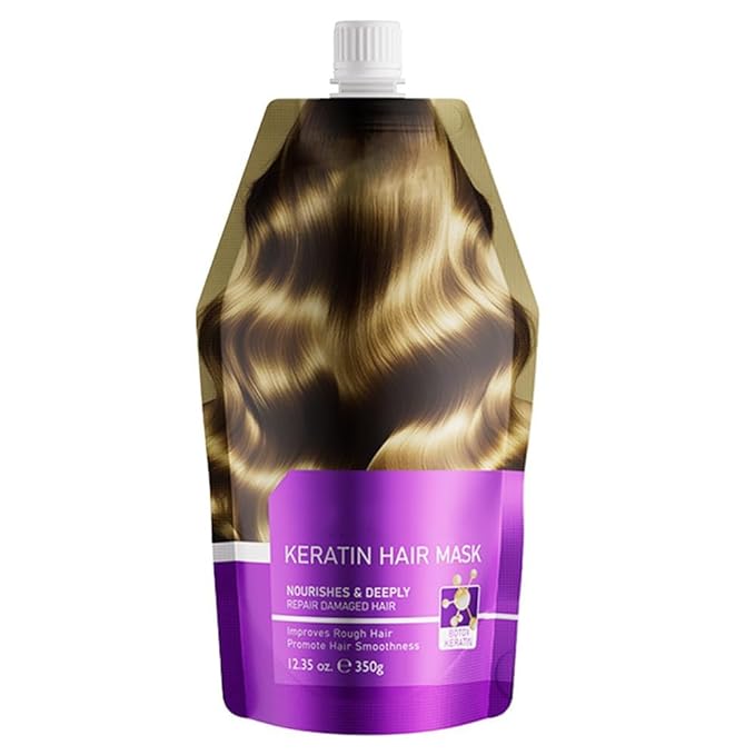 Keratin Moisturizing Hair Mask for Women, Deep Conditioning Gloss Hair Treatment for Dry, Damaged Hair, Frizz Control, Smoothing - For All Hair Types