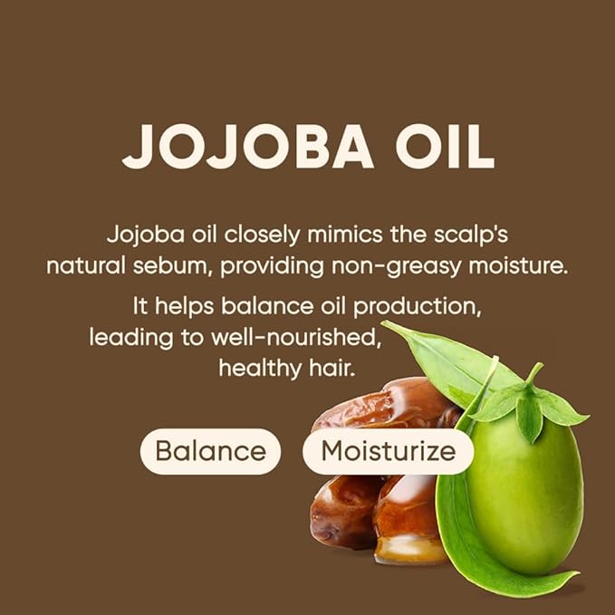 MARS MADE Jojoba Oil Shampoo Bar 2.0 - Hydrating & Moisturizing Natural Hair Soap for Excess Oil & Scalp Nourishment - Solid Shampoo for All Hair Types (120g, 4.23oz)