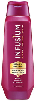 Infusium Repair and Replenish Nourishing Conditioner - Hair Conditioner with Keratin, Argan Oil, and Ceramides - Suitable for All Hair Types - 13.5 oz
