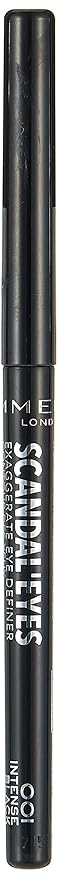 Rimmel London Scandaleyes Exaggerate Eye Definer, 001 Intense Black, 0.35g
