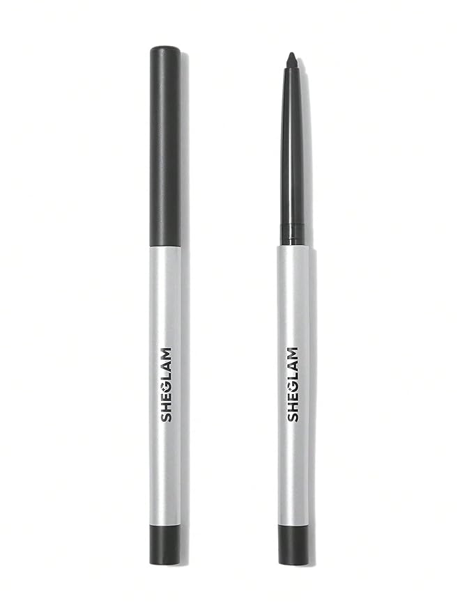 SHEGLAM On-Line Creamy Eyeliner Waterproof Matte Gel Eyeliner Pencil Smudge-Proof Long Lasting Nourishing Eyeliner With Botanicals Sodium Hyaluronate-Black