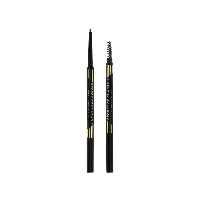 EBIN NEW YORK Micro Brow Pencil Natural Black | Ultra-Thin Tip for Precise Hair-Like Strokes | Defines Brows | Soft Smudging Brush | Water-Resistant & Cruelty-Free